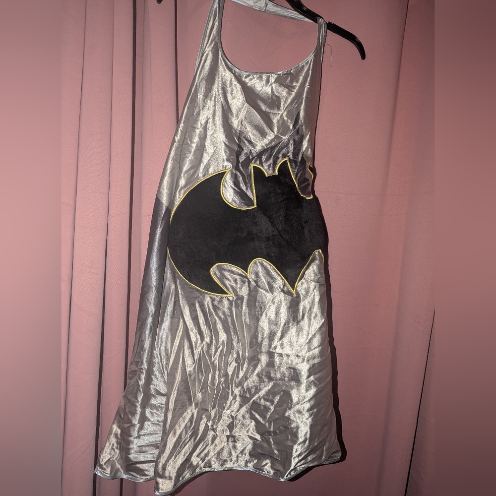 Unisex Silver Batman Cape OS